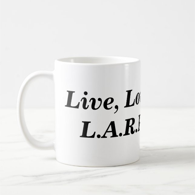 Live Love LARP Coffee Mug (Left)