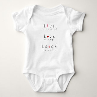 Live, Love, Laugh Baby Bodysuit