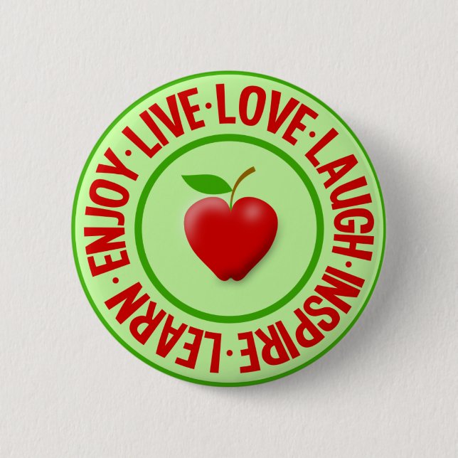 LIVE LOVE LAUGH ... button (Front)