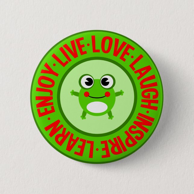 LIVE LOVE LAUGH ... button (Front)
