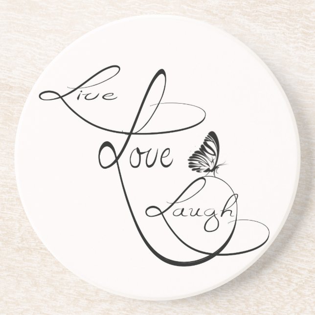 Live Love Laugh Coaster (Front)