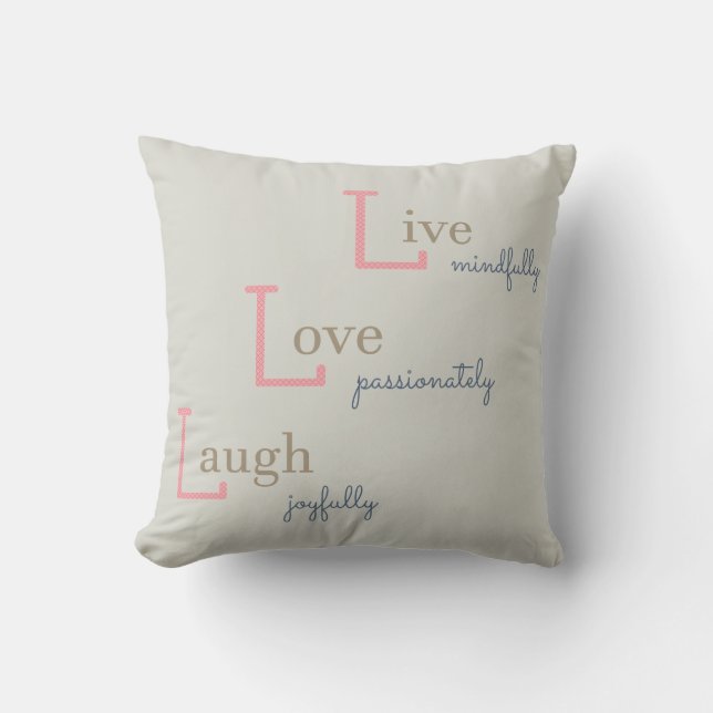 Live Love Laugh Cushion (Front)