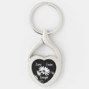 Live Love Laugh Daisy Key Ring