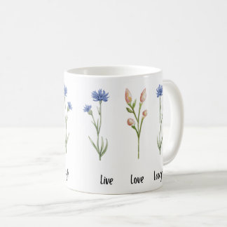 Live Love Laugh Floral Ceramic Mug