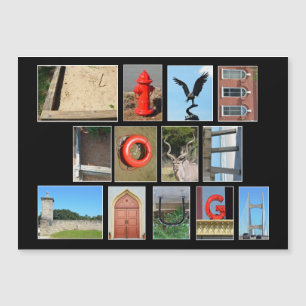 LIVE LOVE LAUGH picture letters magnetic card