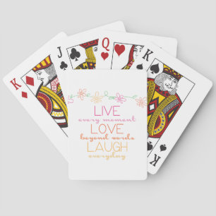 Live Love Laugh Playing Cards