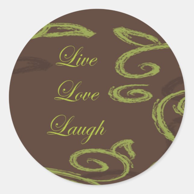 live love laugh stickers (Front)