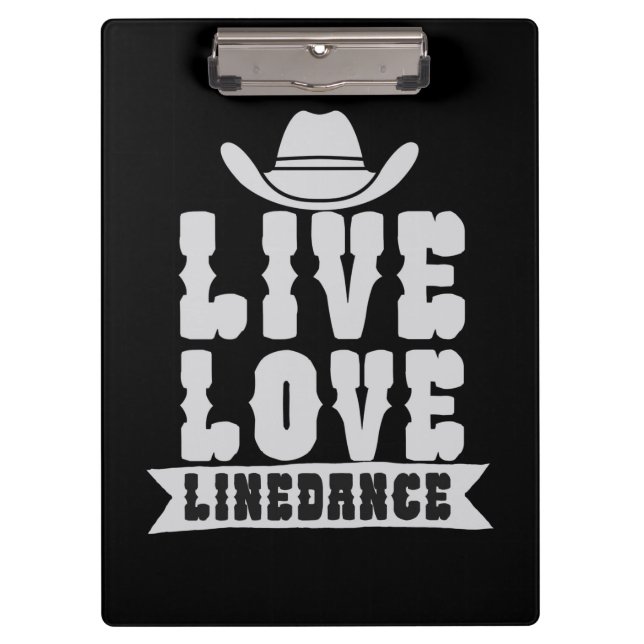 Live Love Linedance Clipboard (Front)
