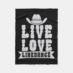 Live Love Linedance Fleece Blanket