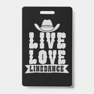 Live Love Linedance ID Badge