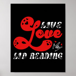 Live Love Lip Reading hearing loss awareness Poster