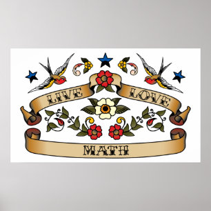 Live Love Math Poster