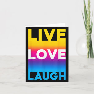 Live Love Motivational Inspire Quotes Graphic Cool Card