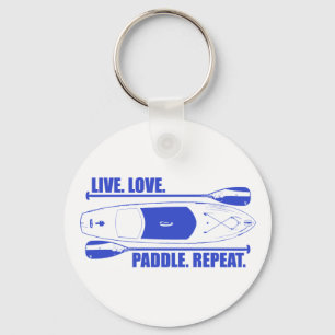 Live Love Paddle Repeat Key Ring