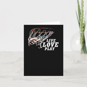 Live Love Play Basketball By Subgirl  Card