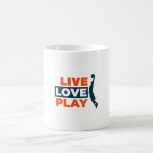 Live Love Play Basketball Coffee Mug