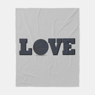 Live love play basketball game fleece blanket