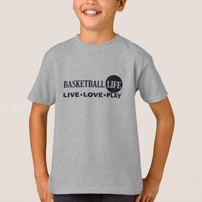 live love play basketball T-Shirt (Front)