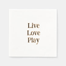 Live love play black orange sports player modern q