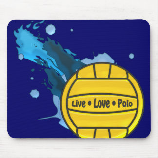 Live Love Polo - Water Polo Mousepad
