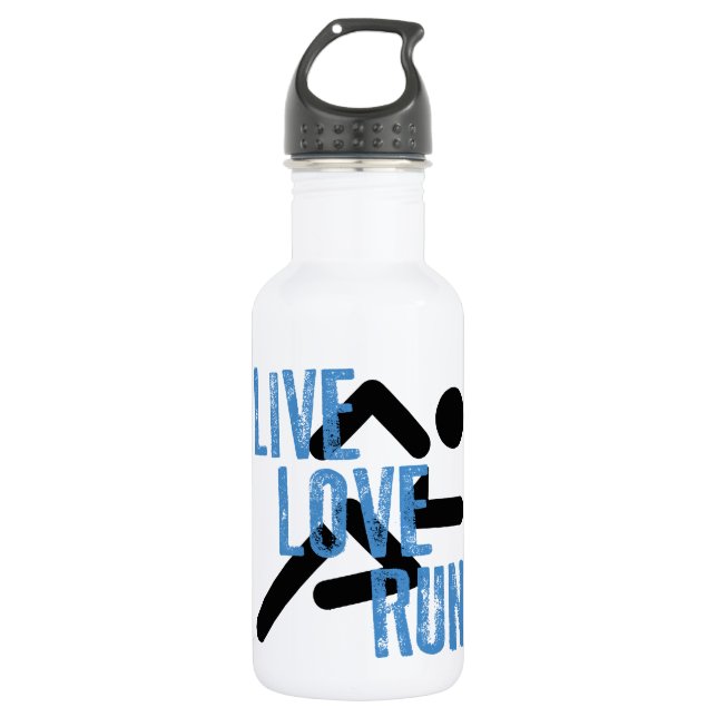 Live, Love, Run 532 Ml Water Bottle (Front)