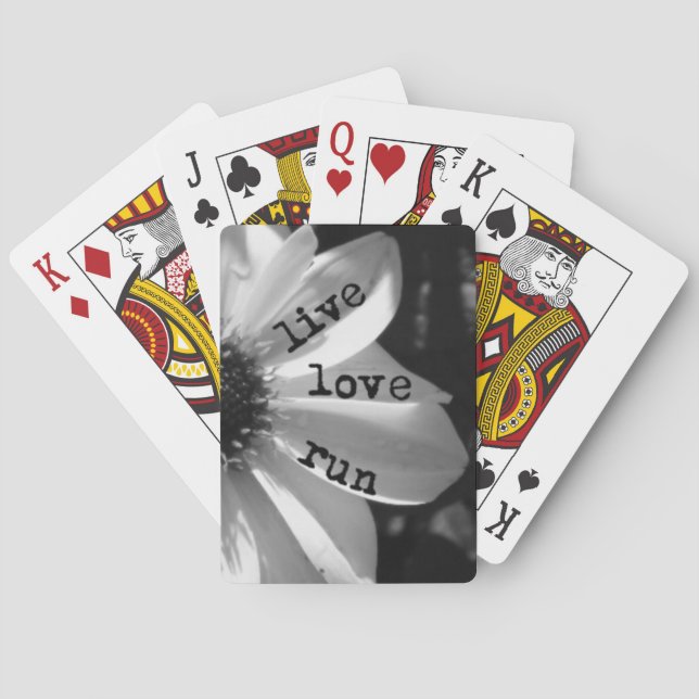 Live Love Run by Vetro Jewellery and Designs Playing Cards (Back)