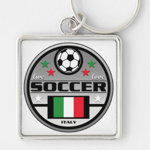 Live Love Soccer Italy Key Ring