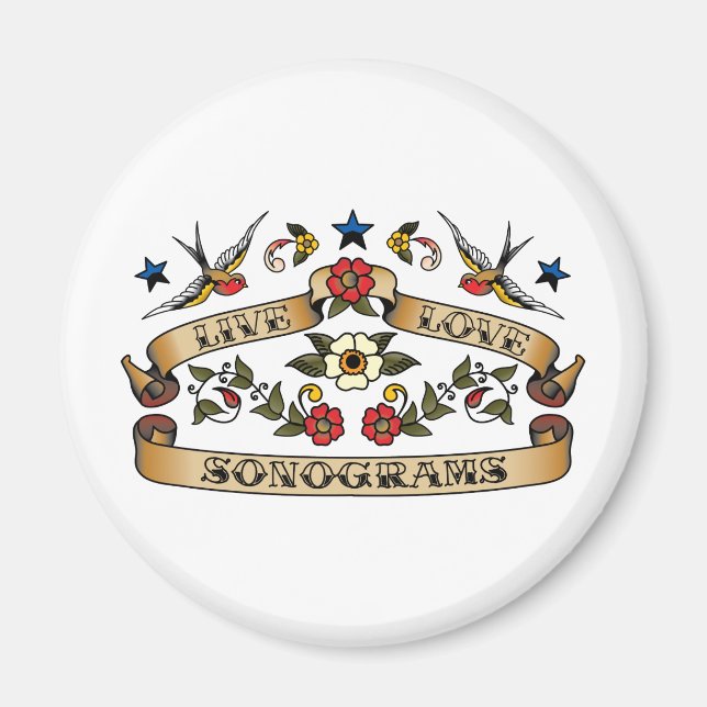 Live Love Sonograms Magnet (Front)