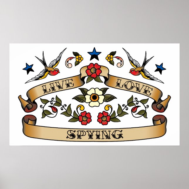 Live Love Spying Poster (Front)