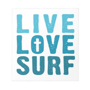 live-love-surf notepad
