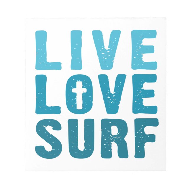 live-love-surf notepad (Front)