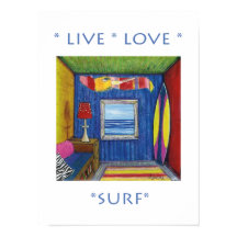 Live Love Surf Poster
