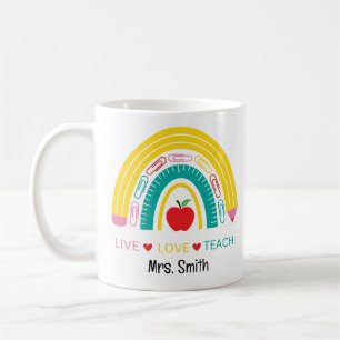 "Live, Love, Teach" Coffee Mug - Teacher Gift