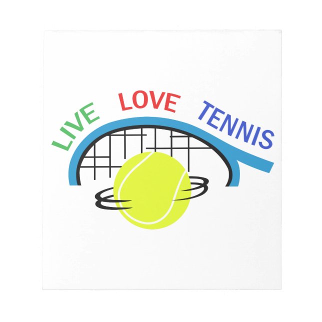 LIVE LOVE TENNIS NOTEPAD (Front)