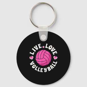 Live Love Volleyball For Women Girls Volleyball Fa Key Ring