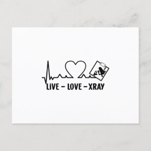 Live Love Xray Radiology Tech Nurse Technologist Postcard