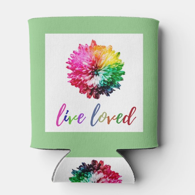 Live Loved Foam Can Cooler (Back)