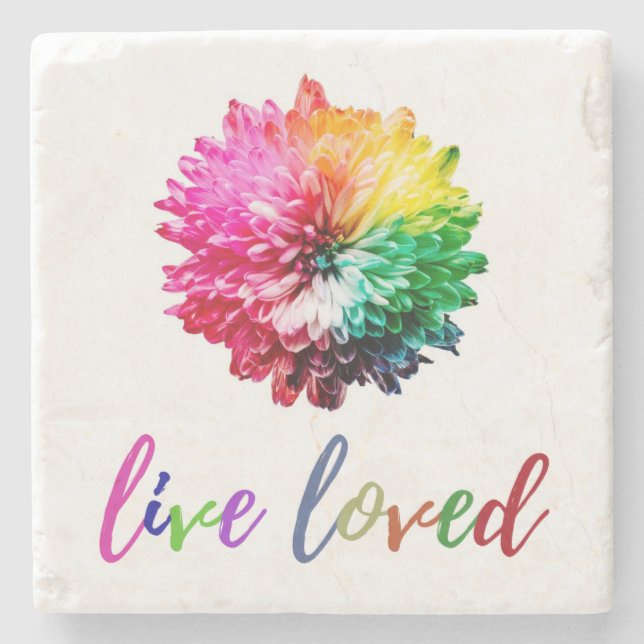 Live Loved Stone Coaster (Front)