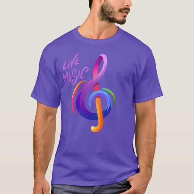 live music music and arts t shirt family (Front)