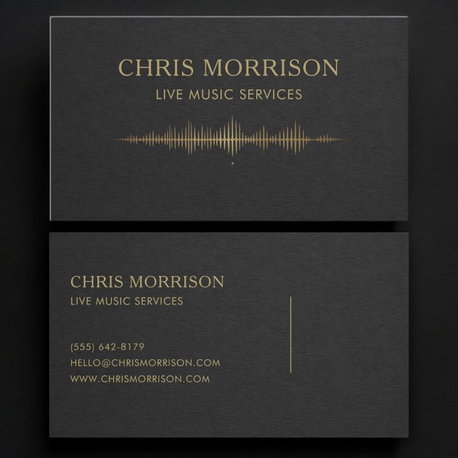 Live Music Services Business Card (Creator Uploaded)