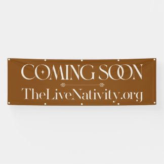 Live Nativity Long Banner