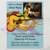 Live on Stage Acoustic Guitarist Flyer (Back)