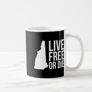 Live Or Die Nh Motto New Hampshire Map Coffee Mug