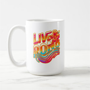 Live pono colourful Hawaii hibiscus flower Aloha Coffee Mug
