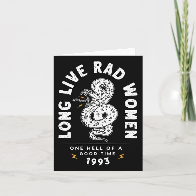 Live Rad Women One Hell Of A Good Time 1993  Card (Front)