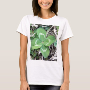 Live Real 4 Leaf Clover Photo T-Shirt