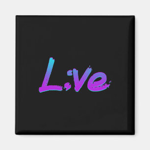 Live Semicolon Suicide Prevention Awareness Mental Magnet