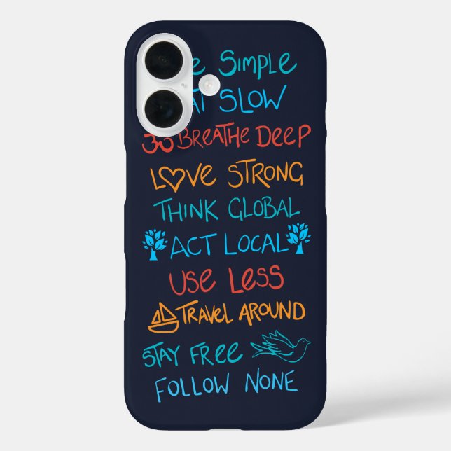 Live Simple 2 Case-Mate iPhone Case (Back)