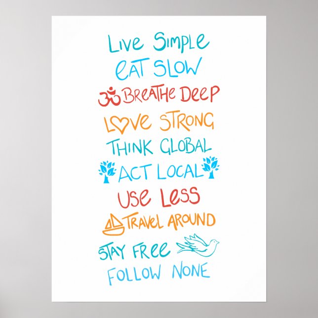 Live Simple 2 Poster (Front)