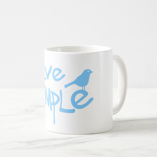 Live Simple Coffee Mug (Front Right)